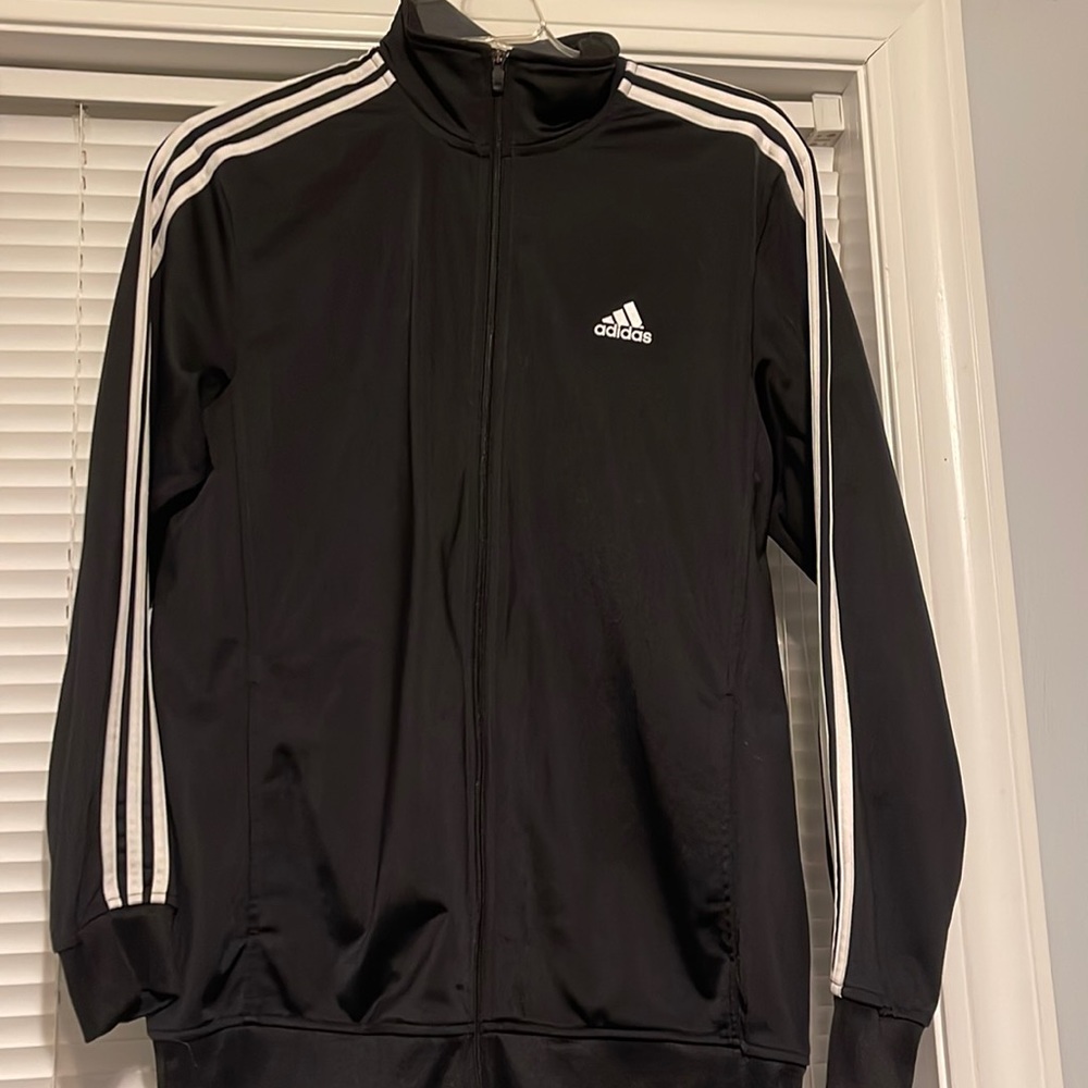 Mens Large Black Adidas Jacket